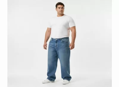شلوار جین فول بگ و بیگ سایز 24360002